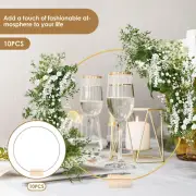 10 Pcs Floral Hoops with Stand 12 Inch Metal Floral Hoop Centerpiece grYIJ