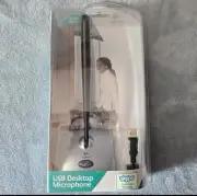 Logitech Consumer USB Desktop Microphone Pivoting Noise Canceling For PC/Mac NEW