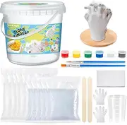 WEILAOK Hand Mold Casting Kit, Hand Moulding Kit Couple, Hand Casting Kit, Baby Hand and Foot Casting Kit, Joint Gifts for Couples Family Baby with Paint Brush