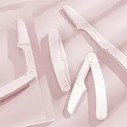 JYWYBF 4 PCS Face Razors for Women, Dermaplaning Blades for Face, Eyebrow Razor Shaper, Lady Face Shavers for Women, Facial Hair Peach Fuzz Remover (Pink)