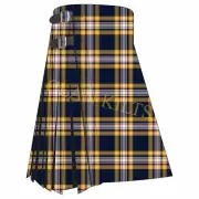 Scottish Traditional Clan Baker Family 8-yard Handmade Tartan Kilt For Men