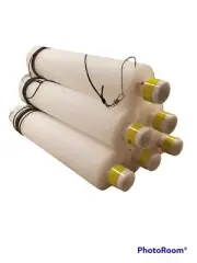 Catfish Jugline Noodle Fishing kayaking Jugs WHITE 6 lot 2.5in X 13in 7ft Drop