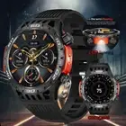 Smart Watch Men with LED Lighting Compass Fitness Tracker Watch Bluetooth Talk