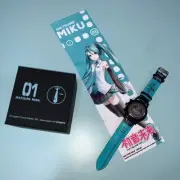 Xingyunshi Hatsune Miku Wristwatch Collaboration Chronograph Black Animation