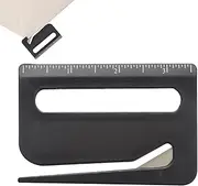 Letter Opener Envelope Slitter | Mail Opener and Box Cutter | Letter Opening Tool Mail Cutter for Pet Hair Knot with Pointed End, Magnifying Glass, Ruler