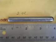 7 PCS. BOTTOM BOUNCER PENCIL SINKER 2 OZ. W/#7 RED BARREL SWIVEL