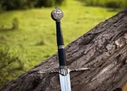 THE WITCHER III WILD HUNT GERALT OF RIVIA WARRIOR SILVER WOLF SWORD wit Scabbard
