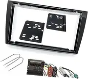 Pexorin Double DIN Car Radio Frame Installation Kit, 2 DIN Front Panel Frame Stereo, for 308 2007-2013, for 408 2011+ RCZ 2010-2015 Car Radio Dashboard Panel