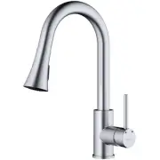 Weybridge Single Handle Pull Down Sprayer Kitchen Faucet with Dual Function Head