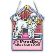 Poodle Doghouse Suncatcher