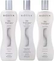 Biosilk 3 Piece Silk Therapy Shampoo, Conditioner and Serum Kit