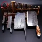 Handmade Forged Steel Cleaver Knife Traditional Chinese Chef Natural Wood Handle
