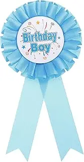 uxcell Birthday Girl Ribbon,Light Blue Satin Fabric Birthday Women Tinplate Badge Pin,Happy Birthday Princess Party Button Pins,Girls Brooches for Party Decoration, Light Blue