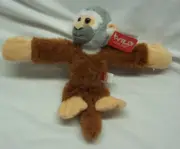 K&M WILD REPUBLIC Huggers SQUIRREL MONKEY BRACLET 8" Plush STUFFED ANIMAL NEW