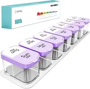 Daviky Large Pill Organizer 7 Day, XL Pill Organizer 2 Times a Day, Extra Large Weekly Pill Organizer Twice a Day, Pill Cases Organizers 7 Day AM PM, Large Pill Box Pill Holder