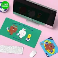 在飛比找momo購物網優惠-【LINE FRIENDS】熊大兔兔莎莉運動系列滑鼠墊30x