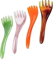 VALICLUD 4Pcs Head Scalp Massager Comb Decorative Hair Massager for Relaxation Promotes Smooth Texture and Headache Relief Random Color