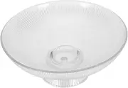 HOMOBABE Elegant Footed Glass Fruit Bowl Modern Decorative Pedestal Bowl for Kitchen Countertop for Entertaining Serving Fruits and Home Display Versatile Reusable Glass