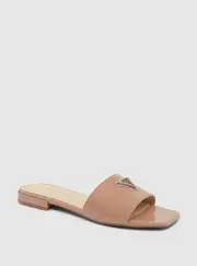 GUESS Women's Beige Tamsea Slide Sandal Size: 7