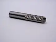 1/2" Diamond Burr Router Bit – Ball Tip, 1.5" LOC, 3" OAL