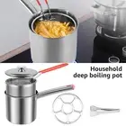 Deep Fryer Pot with Strainer Basket Stainless Steel Deep Frying Pot with qrq*/