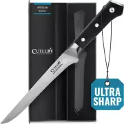 Cutluxe Boning & Fillet Knife – 6" Deboning Knife, High Carbon German Steel