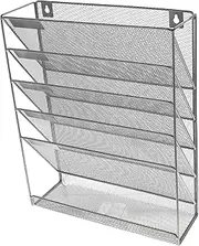 GARIOUANS 1Pc Wall Mounted File Storage Rack Organizer for Office Files Books Magazines Deform Resistant Design for Efficient Document Management Finish