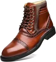 [Arkbird] Mens Chelsea Boots, Stylish and Comfort Leather Chukka Ankle Boots with Zipper