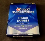 Crest 3D Whitestrips 1 Hour Express, 12 Levels Whiter, Exp 03/2026