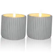 2 Pack Flameless Candles,Mothers Day Gifts LED Battery Operated