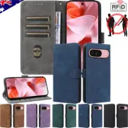 Leather Wallet RFID Block Case Cover For Google Pixel 7 8 9 Pro XL 9A 8A 7A 6A
