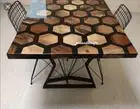 Walnut Epoxy Resin Table Live Edge Custom Order Table Top Kitchen Dinning Room