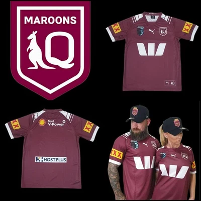 QLD Maroons State of Origin Jersey 2025 Rugby League Size LARGE FAST POSTAGE