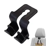 Car Seat Back Hook - Car Headrest Phone Holder,Multi-Functional Backseat Bag Holder, Double Hooks, Auto Storage Organizer Heavy-Duty for Women Men