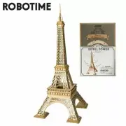 Robotime Eiffel Tower 3D Wooden Puzzle Toy DIY Assembly Model Building Blocks