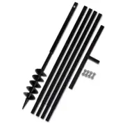 Hole Digger Ground Drill Post With Handle Fertilizer Mixer Earth Auger 100mm