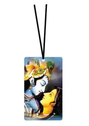 Indian Traditional Wooden Radha Krishna Car Hanging