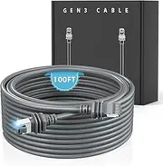 Standard Starlink Gen 3 Cable, 100FT/30M Long Replacement Extension Starlink Cable for Gen 3, Waterproof Starlink Ethernet Cable, Gray