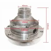Electric Tricycle Rear Axle Parts Chain Differential Assembly Brushed Motor