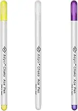 TopHomer Water Erasable Fabric Marker Pen Non-Permanent Water Soluble Marking Pens Multicolor Auto-Vanishing Faded Magic Pen for DIY Cross Stitch Embroidery Sewing - Set C, Pack of 3
