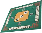 ibasenice Large Mahjong Mat Table Cloth Non-Slip Design Decorative Mahjong Pad Board Games Accessory