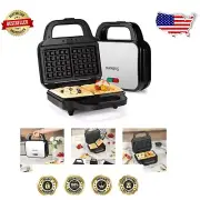 Lightweight Belgian Waffle Maker with Non-Stick Surface - Perfect for Home Chefs