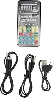 ElgnAura Portable Mini Voice Changer, Multifunctional Voice Modulator Device with 8 Sound Effects for PC, Phone, and Gaming