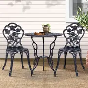 Gardeon Outdoor Setting Dining Chairs Bistro Set Patio Garden Furniture 3 Piece