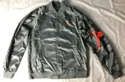 Jordan Jumpman Nike Air Stadium Jacket Green Orange Men's Size Small AO0444