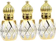 NULYLU 3pcs Refillable Perfume Bottles with Roller Ball Design Essential Oil Containers for Travel Empty Perfume Spray Bottles Leak and Portable present Choice