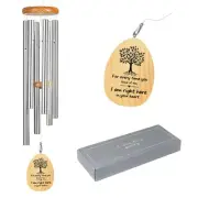 Large Sympathy Wind Chimes Outdoor Deep Tone,42 inch Memorial Wind Chimes for...
