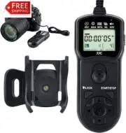 JJC Timer Remote Shutter Release Control & Holder for Nikon Z9 Z8 D850 D810 D810