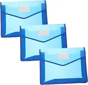 COOPHYA Thick File Pockets for Office 3pcs A4 Document Bag Waterproof Button File Folders Portable Documents Organizer