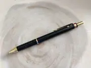 VINTAGE ROTRING METALLIC BLACK SHINY METAL BARREL DUAL FUNCTION PEN PENCIL